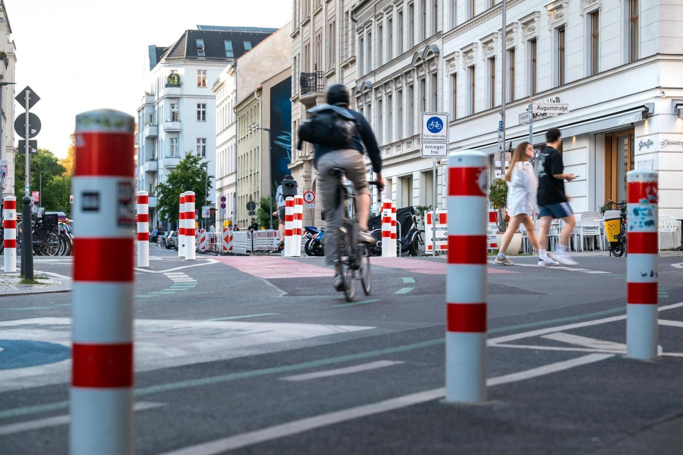 Radfahrer im Berliner Verkehr